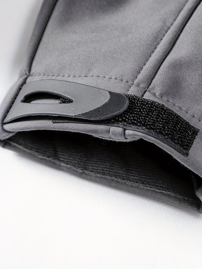 Men's Tactical Jacket Outdoor Zippered Shell Jacket, Windproof, Scratch Resistant, Warm Hooded Jacket, Suitable for Outdoor Activities, Ripstop Technology, Multiple Utility Pockets - Non-Stretch Outdoor Gear for Camping, Survival, Tactical Training.
