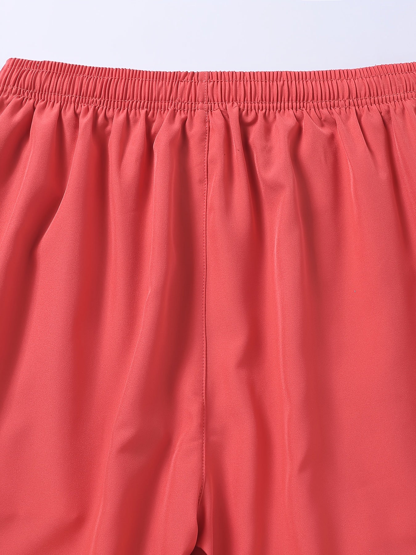 7pcs Lightweight Quick-Drying Sports Shorts with Pocket Embossed - Comfortable Drawstring Waist, Casual And Fitness Clothing, Orange/Black/Blue/Grey/Bean Green/Lake Blue/White/Shorts