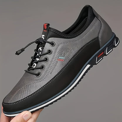Low-Top Lace-Up Men's Business Casual Shoes - Distressed Finish &  Detailing | Nostalgic Style for Creative Workplaces