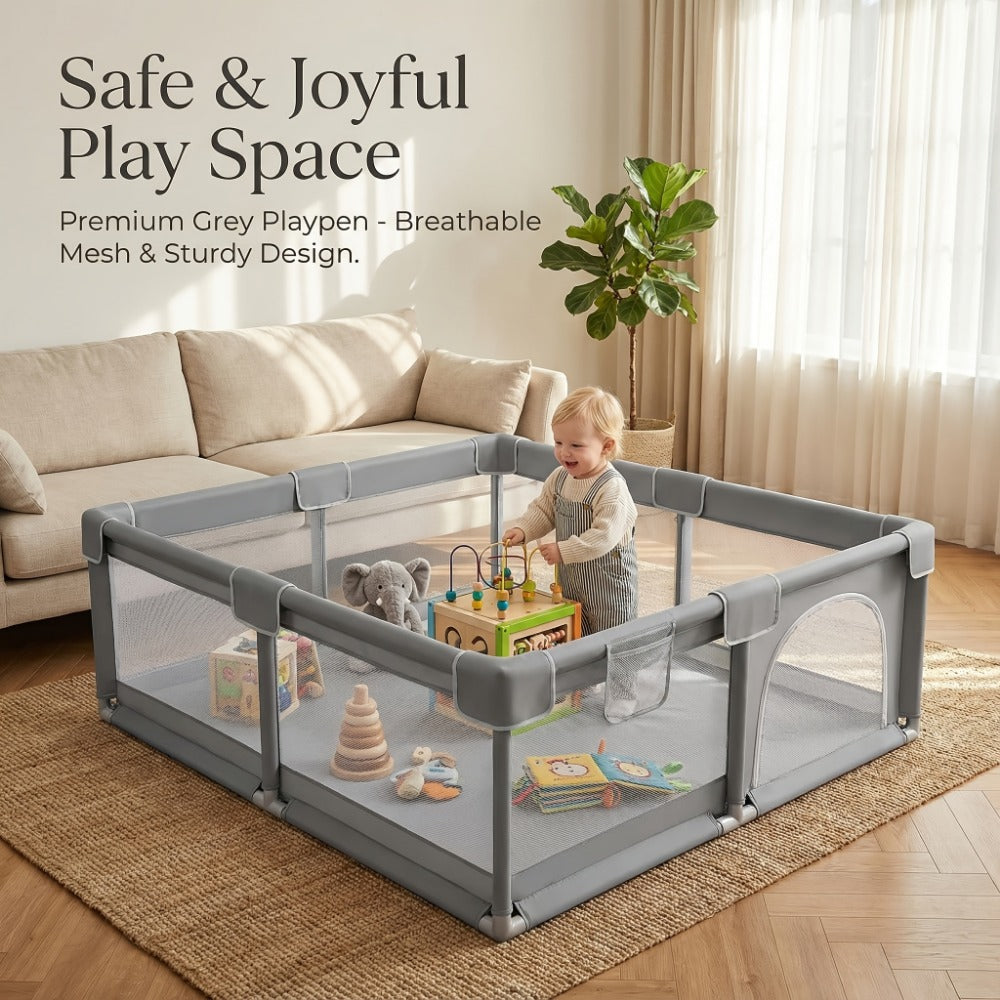 Baby Playpen - Portable Breathable 50x50 Inch