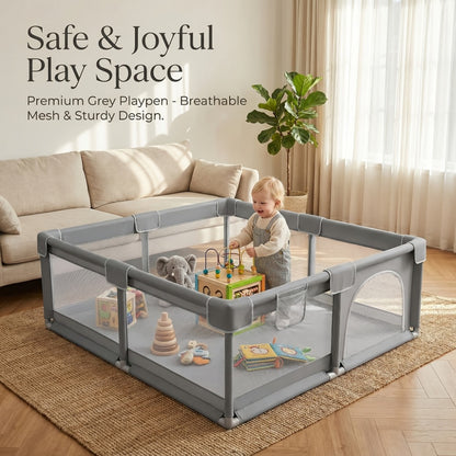 Baby Playpen - Portable Breathable 50x50 Inch