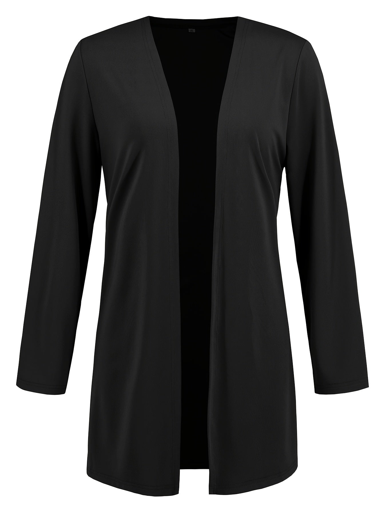 ZAFUL Women's Casual Business Long Sleeve Cardigan, V-Neck Vest Top, Straight Leg Trousers, Fashion Commuter Three-Piece Suit