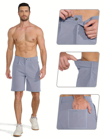 Men's Golf Shorts 9" Hiking Work Sports Casual Stretch Quick Dry High Quality Lightweight Work Shorts with 5 Pockets Quick Dry, Stretchy Comfort for Hiking & Leisur