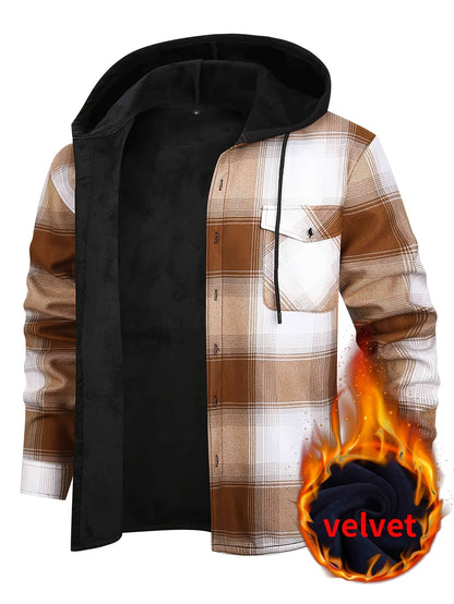 Men'S Autumn And Winter Casual Fashion Sports Fleece-Lined Thickened Sweatshirt