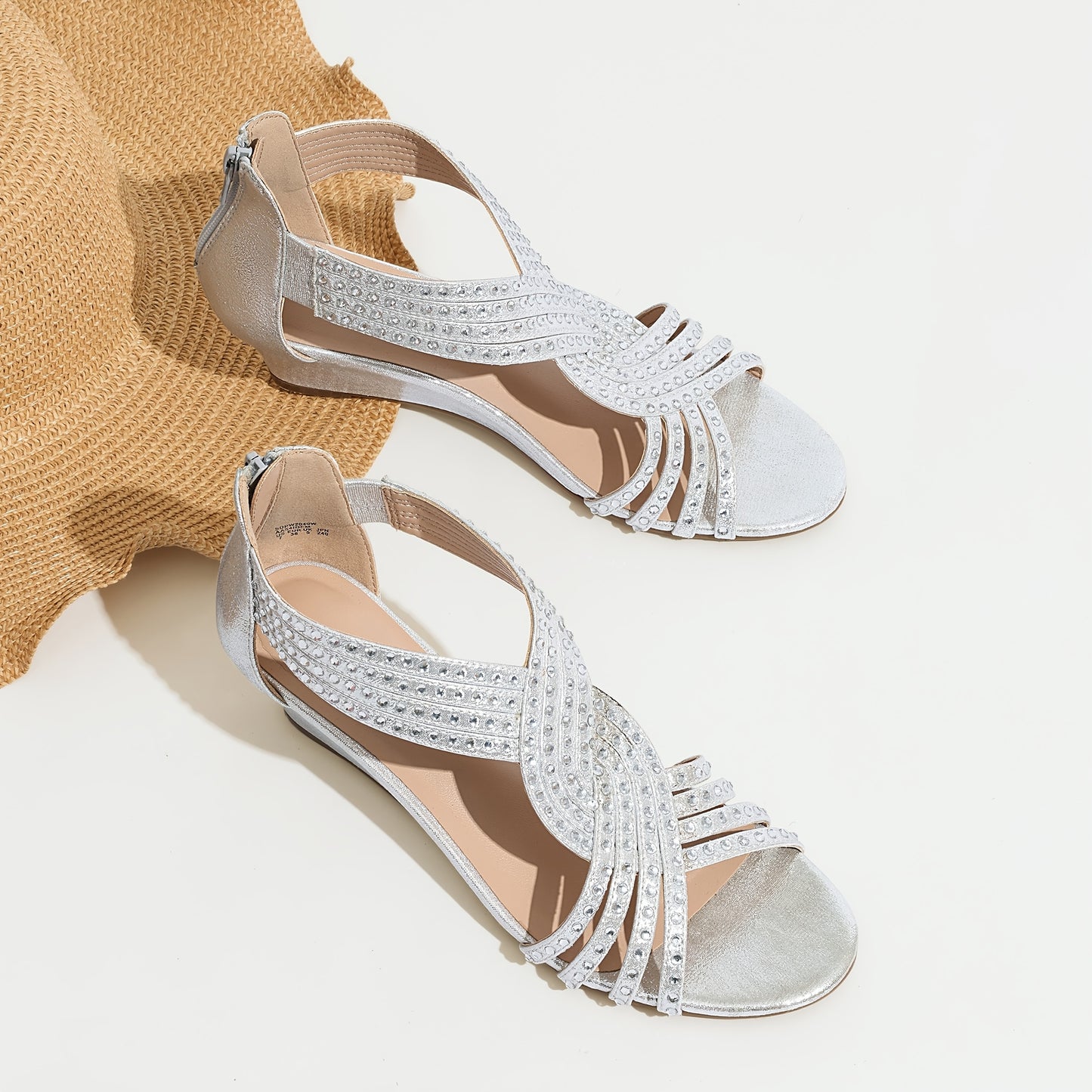 Womens Open Toe Espadrilles Dressy Platform Sandals Slip on Elastic Ankle Strap Wedges Sandals Stylish and Comfortable and Fashion Shoes Fashion Outdoor Shoes Quick On and Off Suitable for Different Occasions, Women Shoes