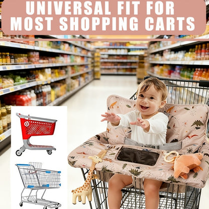 Baby Shopping Cart Cover - 2-in-1 High Chair Seat