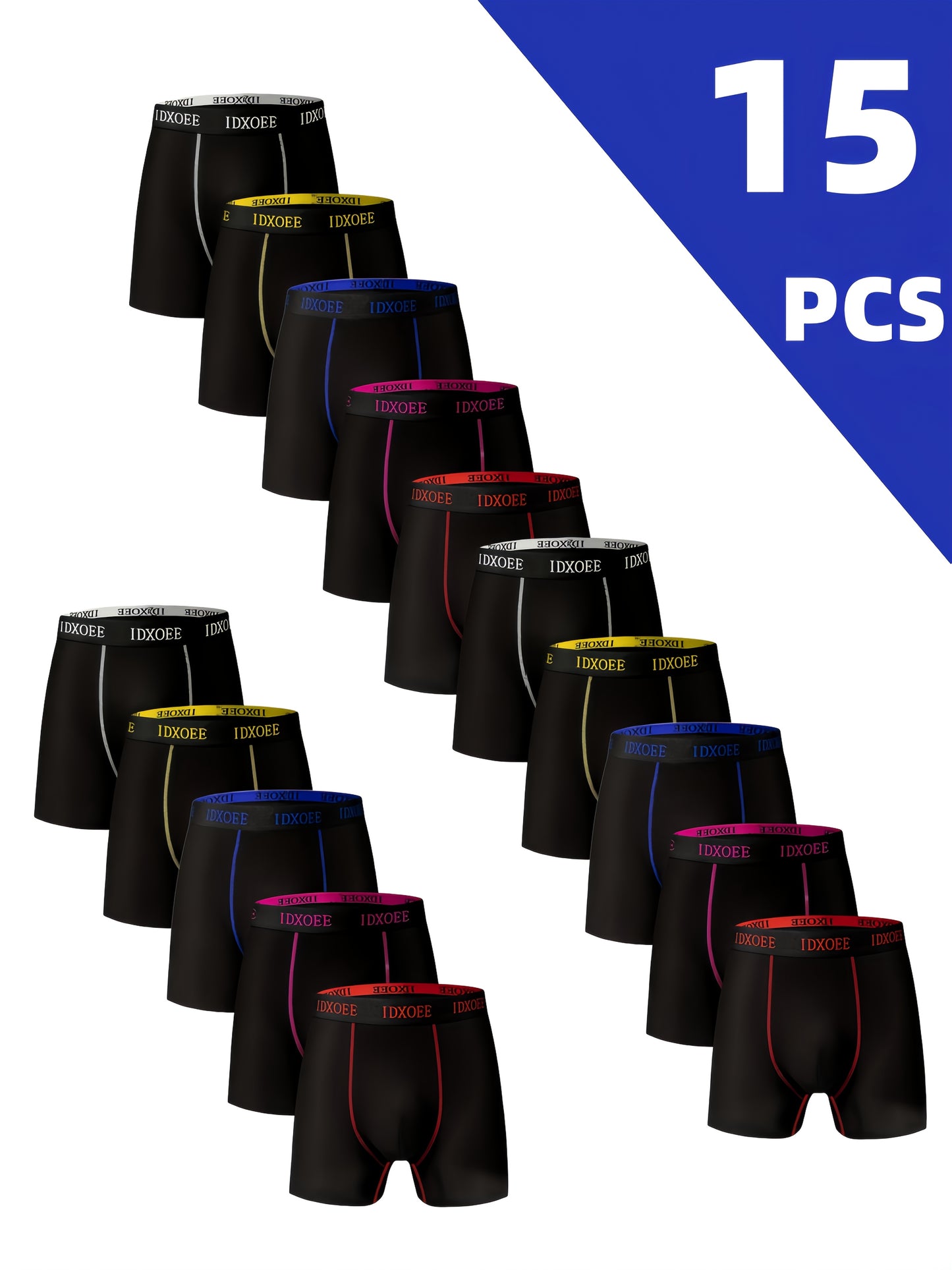 5pcs Men's Underwear, Casual Boxer Briefs Shorts, Breathable Comfy Stretchy Boxer Trunks, Sports Shorts