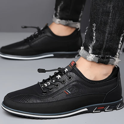 [Lightweight Walking Shoes] Men's Casual Walking Shoes - Upper, Quick-Lock Bungee Laces, Non-Slip Sole, Lightweight Footwear for Daily Wear & Outdoor Activities