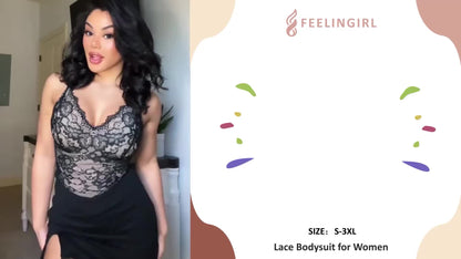 Bodysuit for Women Tummy Control Shapewear V-Neck Sleeveless Tops Backless Camisole Jumpsuit