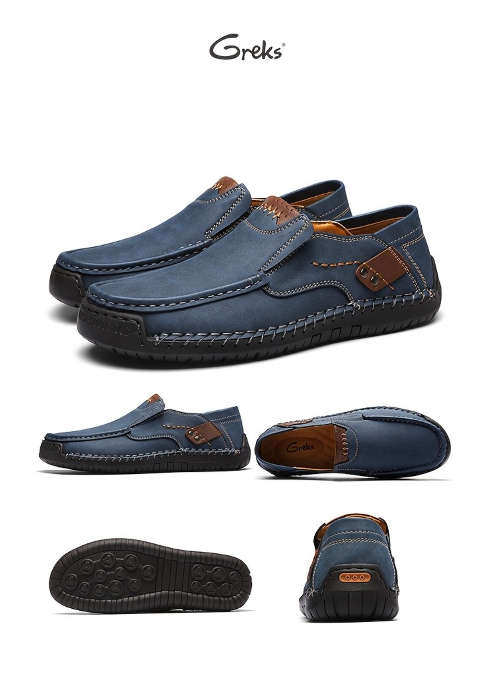 Men's Loafers & Slip-Ons - Breathable Comfort & Lightweight Design 387749