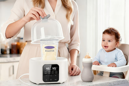 6-in-1 Electric Bottle Warmer - Timer, Defrost and Keep-Warm Modes