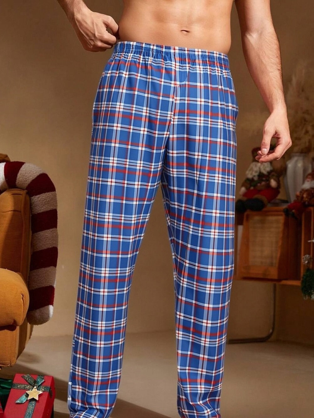 Men's Pajama Pants - Plaid Style 788325