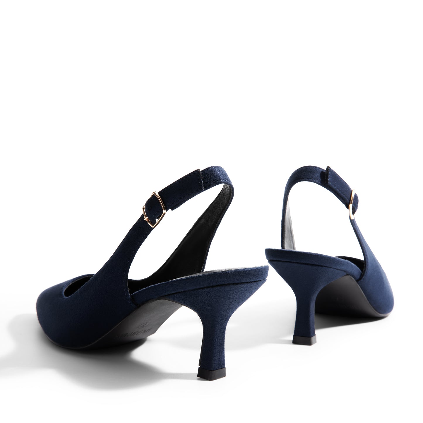 Women's Closed Toe Wedding Low Heel Slingback Kitten Heels Adjustable Strap Pointed Toe Pumps High Heeled Prom Dress Shoes Low Kitten Heels Women's Slingback Dressy Pumps Pointed Closed Toe Ankle Strap Elegant Wedding Pumps Formal Comfortable Shoes