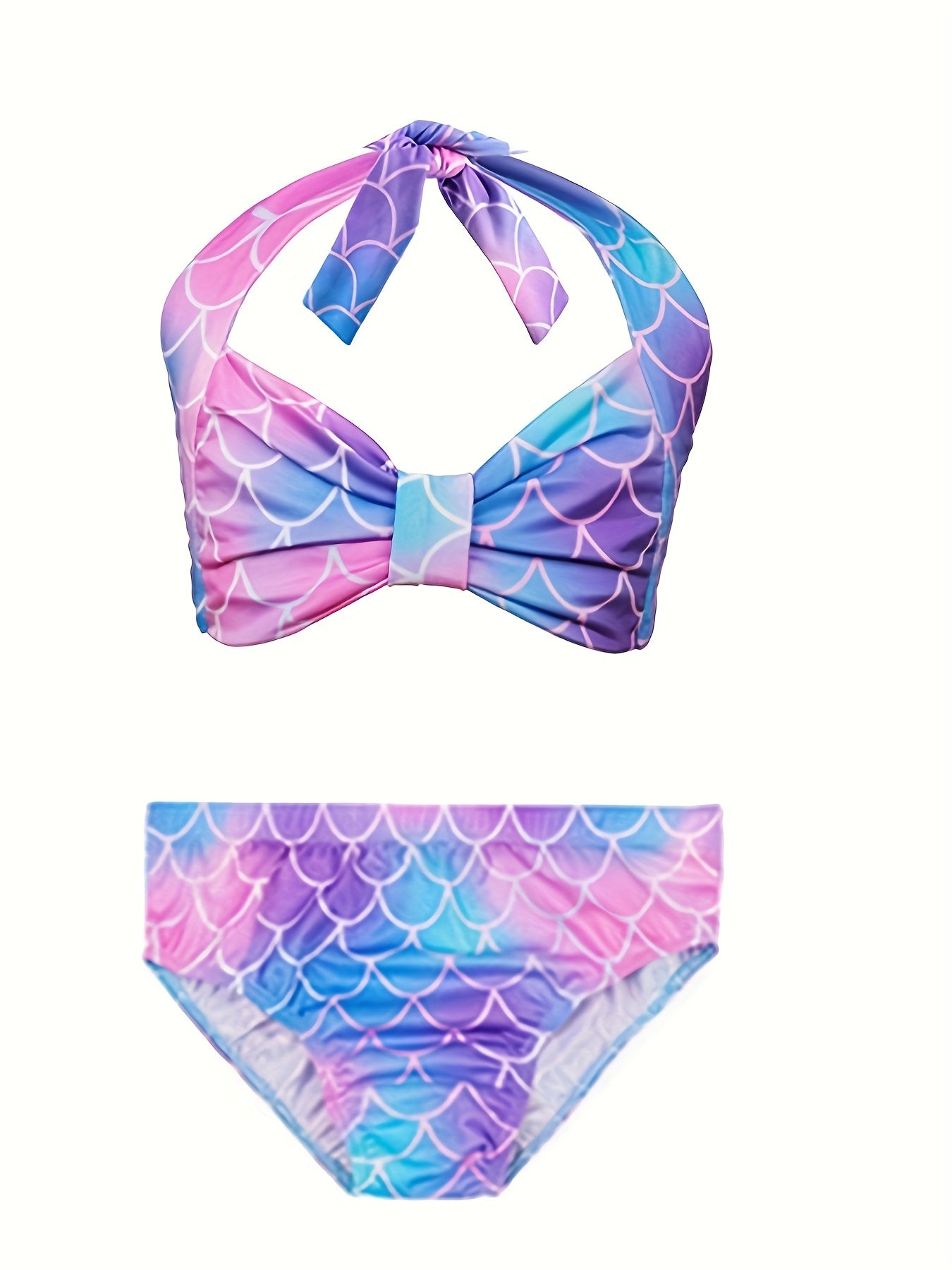 5-Piece Mermaid Tail Costume Princess Mermaid Outfit, Mermaid Dress Halloween Costume for Kids, Cosplay Clothes, Girls' Clearance Sale, Christmas Outfits Sets, Halloween Disguise for Girls