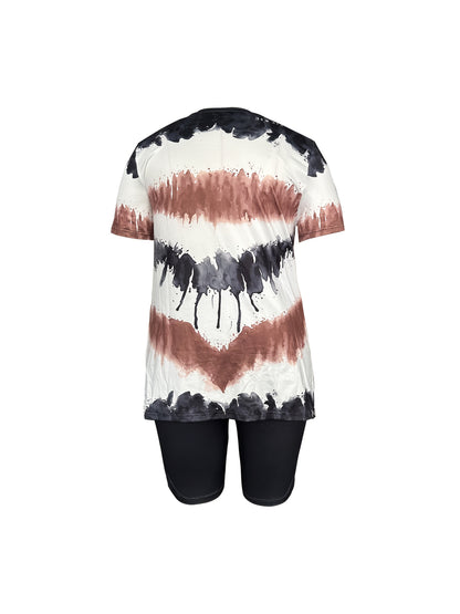 Women's Black Polyester Printed High-Waist Shorts - product view 5