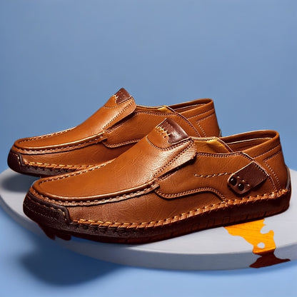 [Breathable Slip-On Loafers] New Hand-Stitched Men's Outdoor Casual Shoe Slip-On Shoe Spring Low-Cut Breathable Plus Size Loafers