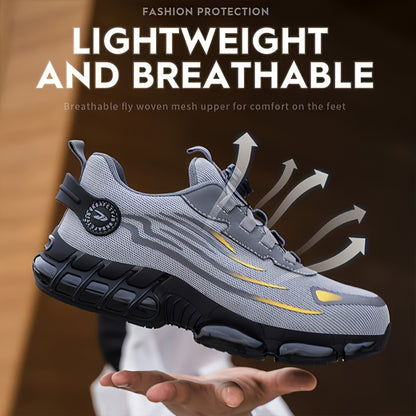 Breathable, Lace-Free Shoes with Soft Soles, Comfortable, Crushing And Puncture-Proof Labor Shoes