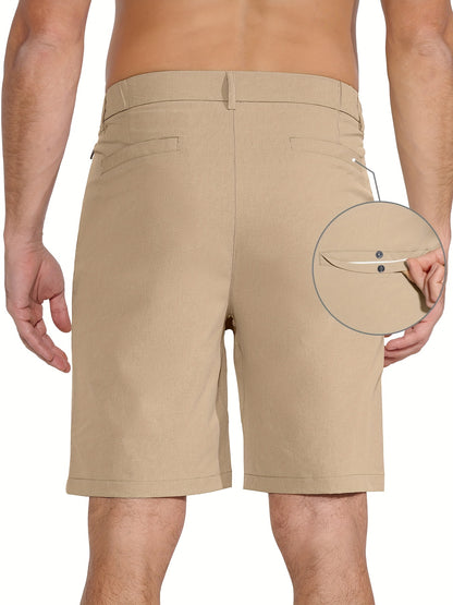 Men's Golf Shorts 9" Hiking Work Sports Casual Stretch Quick Dry High Quality Lightweight Work Shorts with 5 Pockets Quick Dry, Stretchy Comfort for Hiking & Leisur