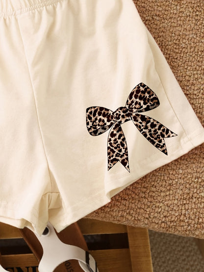 Girls' Casual Outfit Set - Short Sleeve Summer 4549