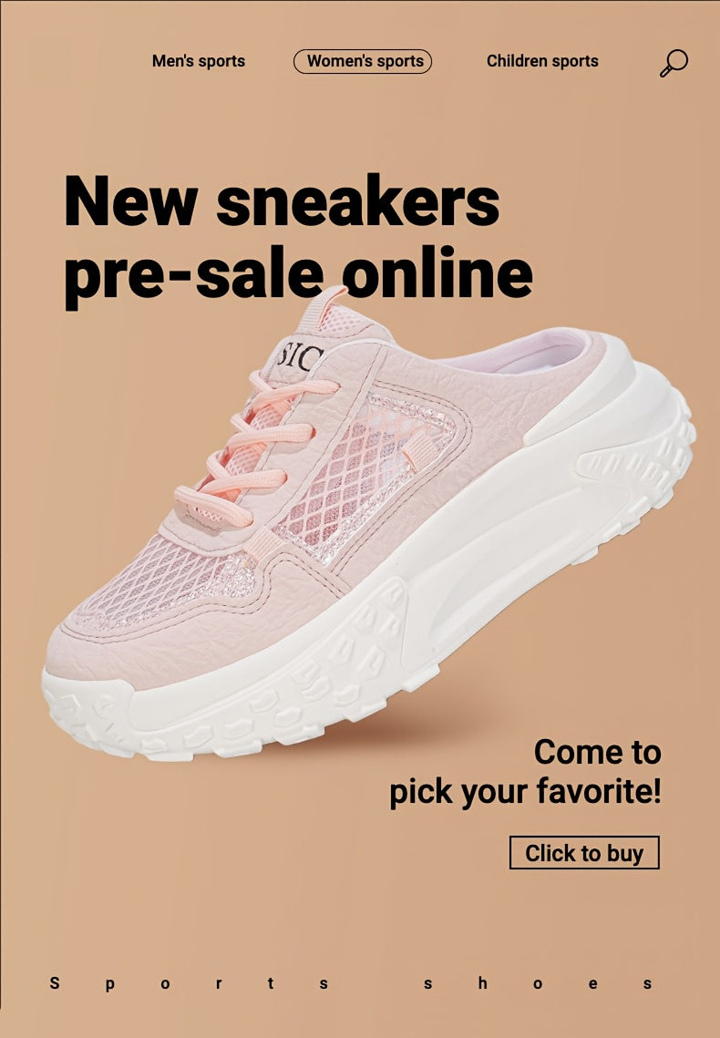 White Slippers Spring Sandals Women's Casual Shoes Simple Style Versatile Fashion Student Shoes Outdoor Outing Campus Style Pink