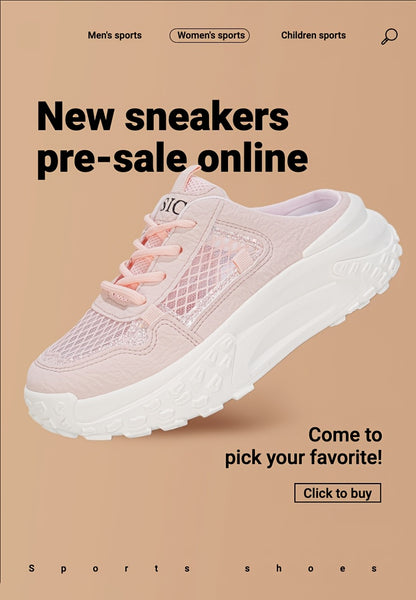 White Slippers Spring Sandals Women's Casual Shoes Simple Style Versatile Fashion Student Shoes Outdoor Outing Campus Style Pink