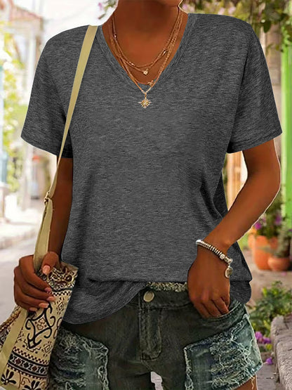 Fun And Creative Style Tequila Print Short-Sleeve (V-Neck) Shirt, Fresh And Retro Style. Women'S Short-Sleeve (V-Neck) Shirt for Spring And Summer. Casual And Versatile, Suitable for Home Wear. Comfortable And Breathable
