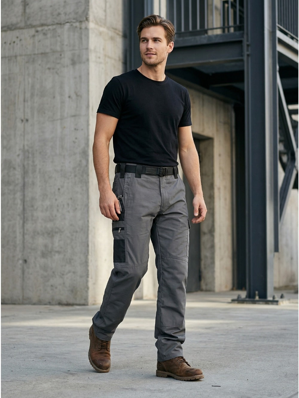 Men's Cargo Pants - Multi Pocket Workwear Style 874469