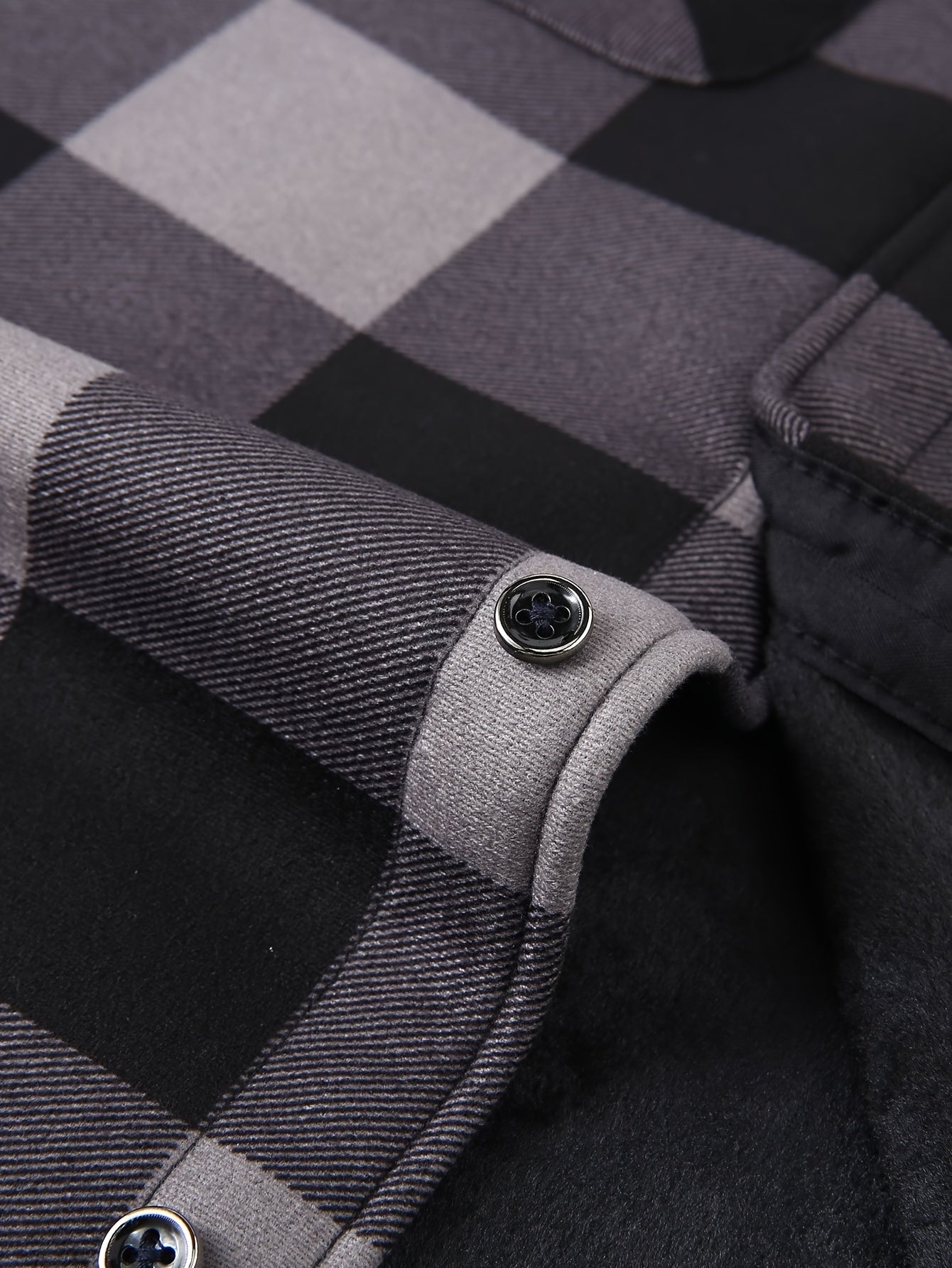 Men'S Heavy-Duty Flannel Jacket - Thermal Insulated Hooded Coat with Front Pockets, Blue Black Plaid Work Jacket for Logging, Winter Outdoor Jobs, Construction - Cold Weather Outerwear by ESEA, Winter Coats