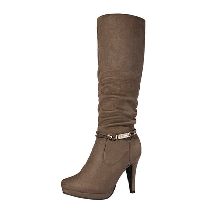 Women's High Heels Over The Knee Boots Thigh High Pointed Toe Stiletto Long Fall Sexy Boots Various Occasions Suitable for party, dance, shopping Casual Fashion Booties