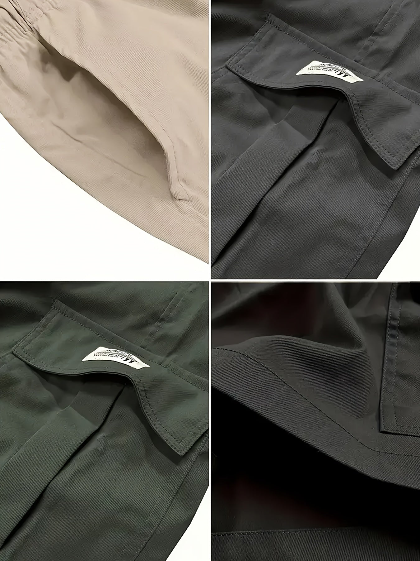 4pcs Men'S Sports Large Pocket Capacity Workwear Practical Shorts for Work