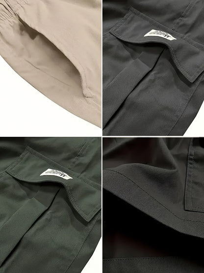 4pcs Men'S Sports Large Pocket Capacity Workwear Practical Shorts for Work