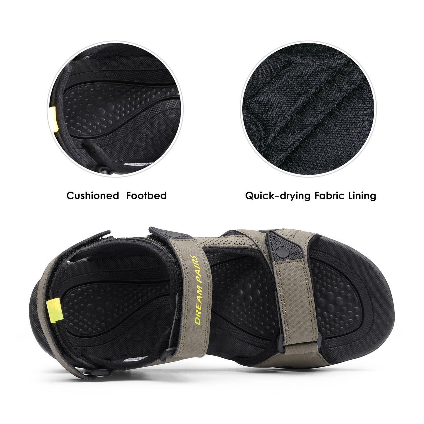 Men's Sandals Hiking Water Beach Sport Outdoor AthleticSupport Summer Sandals Durable and Stylish Fresh and Cool Convenient Design Sport Sandals Outdoor Hiking Sandal Open Toe Walking Sandals for Summer Beach Water Shoes