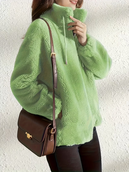 Women's Dark Brown Polyester Jacket - product view 13