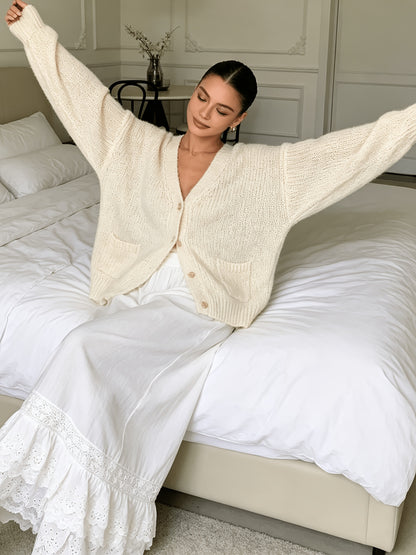 1pc Pants - Women's Large Size Spring And Summer New Sweet Four Layers Of Lace Stacking Bottoms Liner Pants Wide-legged Dress Pants, Super Suitable for Wearing As The Bottom Of The Skirt, Soft And Comfortable Pajama Pants
