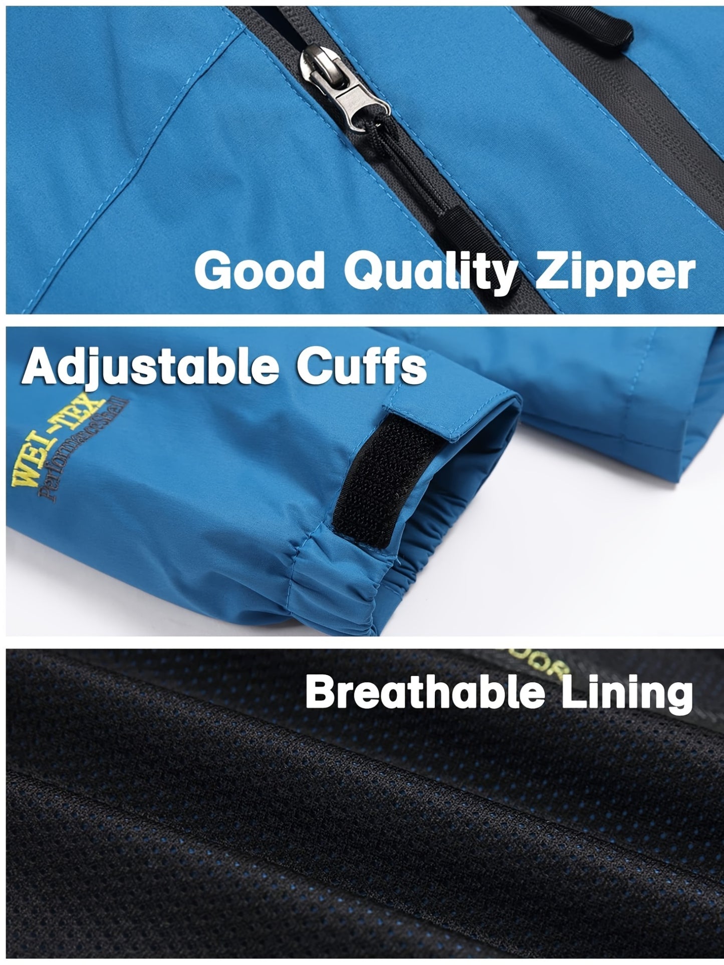 Men'S Rain Jacket Waterproof Lightweight Packable Raincoat Pullover Windbreaker with Hood for Hiking Running