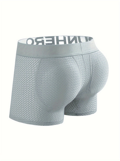 New Men'S Boxers Featuring Butt Pads, Made from Breathable Mesh, Designed for Comfort And Elasticity, Perfect for Lounging at for home