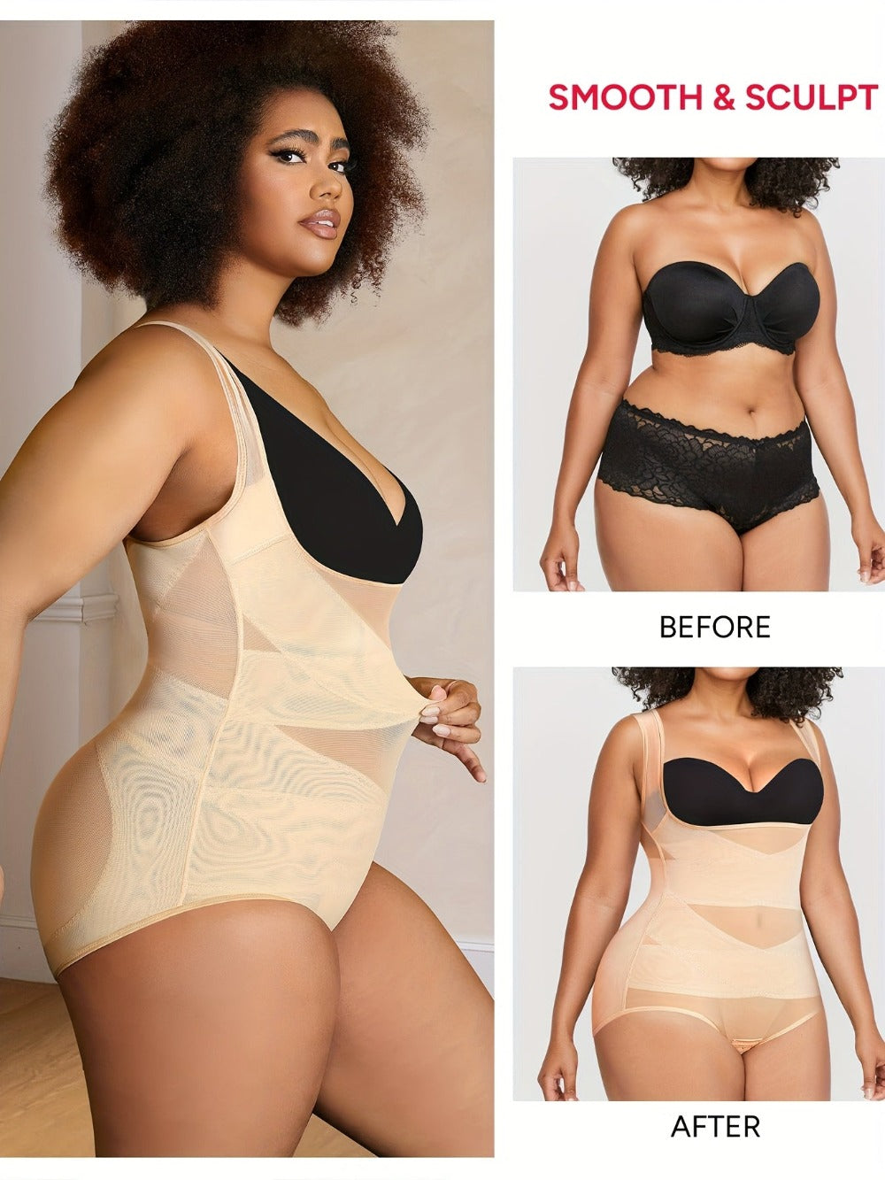 Women's Seamless Shapewear Bodysuit - Regular Fit
