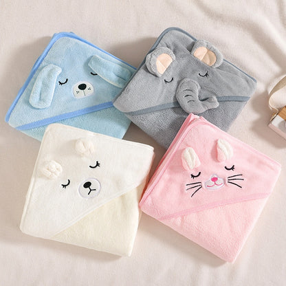 Baby Hooded Towel Set - Soft Absorbent Animal Designs