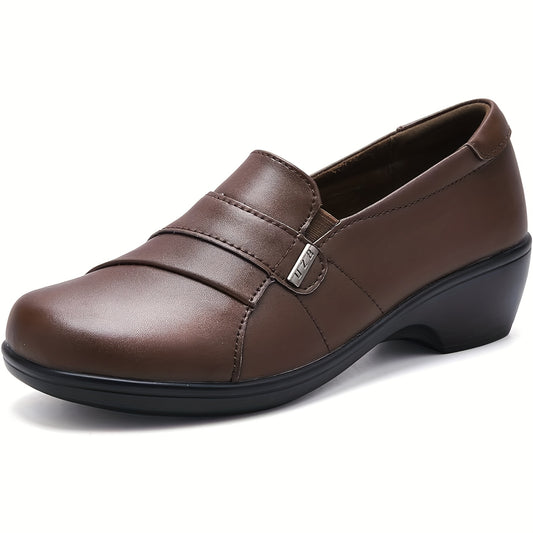 Women's Loafers Comfortable And Lightweight Formal Shoes Low-heeled Slip-on Casual Work Shoes, Women Shoes