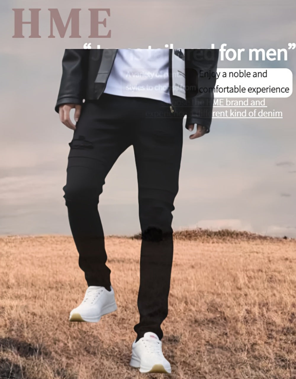 Men's Skinny Jeans - Classic Wash Patchwork