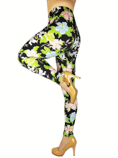 The Leggings Women's Fashion Printed Fashion Leggings Regular Workout