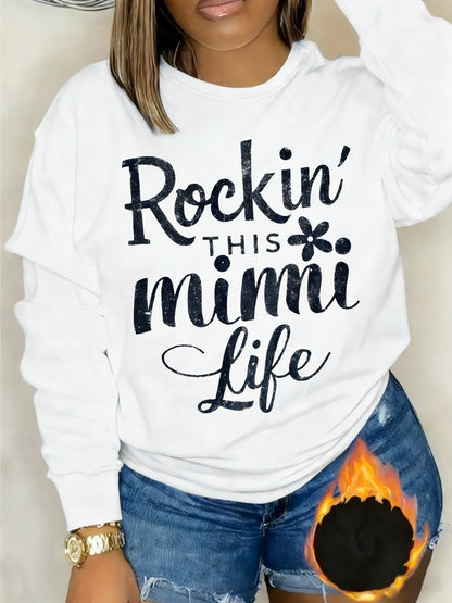 Floral Rock Style Mimi Life Women'S Sweatshirt