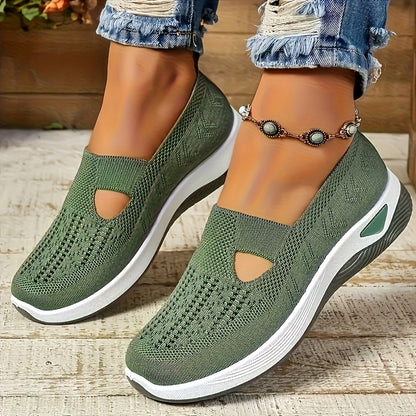 Women's Shoes On At Special Prices, with Ultra-low Discounts. Casual And Comfortable Slip-ons, Featuring Knitted Breathable Uppers, Stylish And Versatile. Suitable for People with Wide Or Feet, And Also Suitable for Patients, Women Shoes, Sneakers