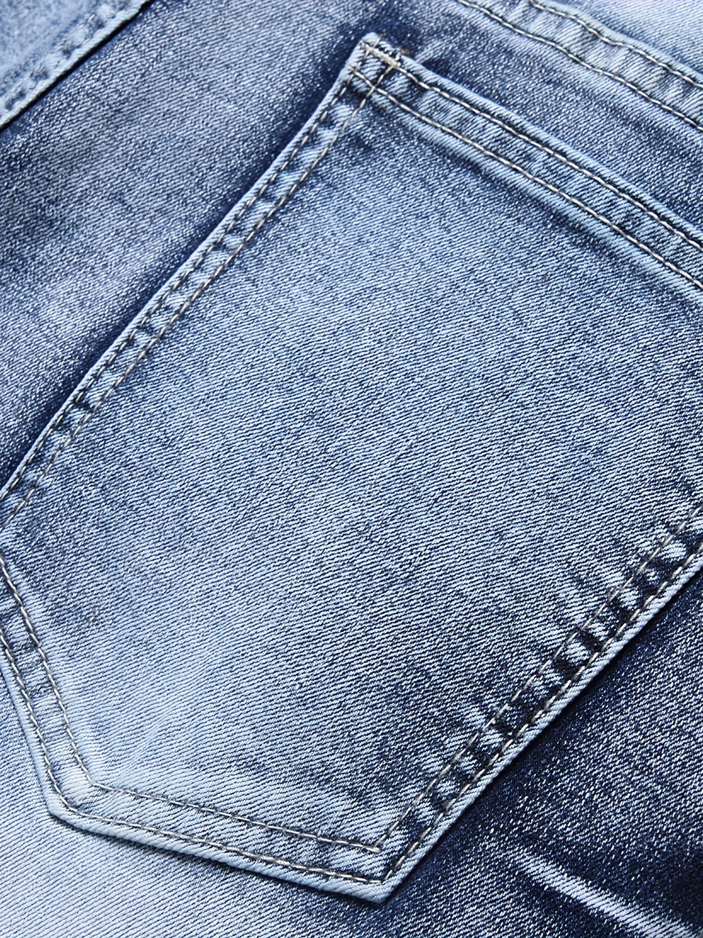 Men's Stretch Fit Slim Blue Denim Jeans - Regular Fit, Fashionable & Stylish Pants - For Men - Suitable for Casual Wear - Great Gift for Fashion-Conscious Guys