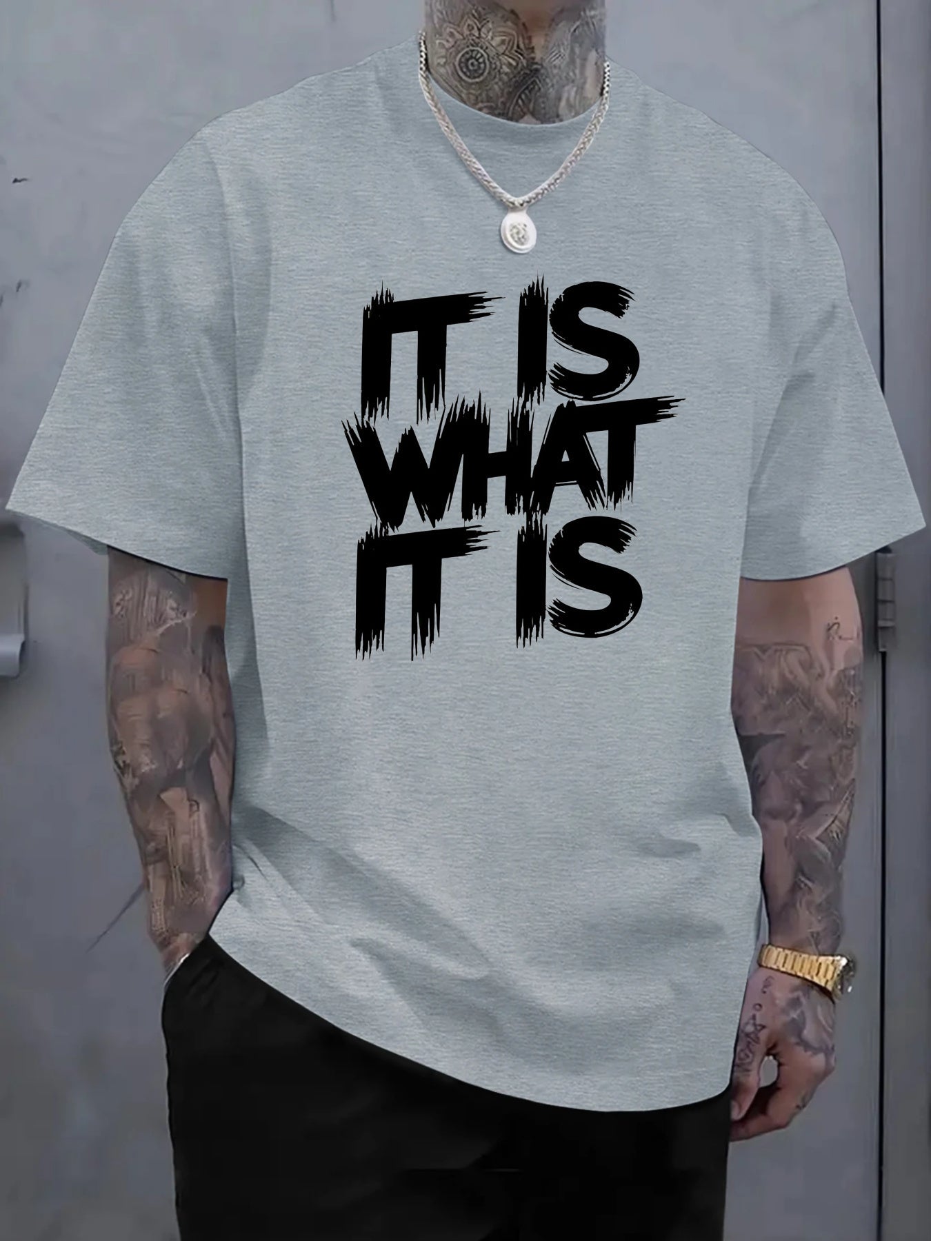 Men'S Red Pattern T-Shirt | Casual Short Sleeve Round Neck, Eye-catching Statement Print, All-Season Comfortable Machine Washable, Simple Fit Top, Plus Size