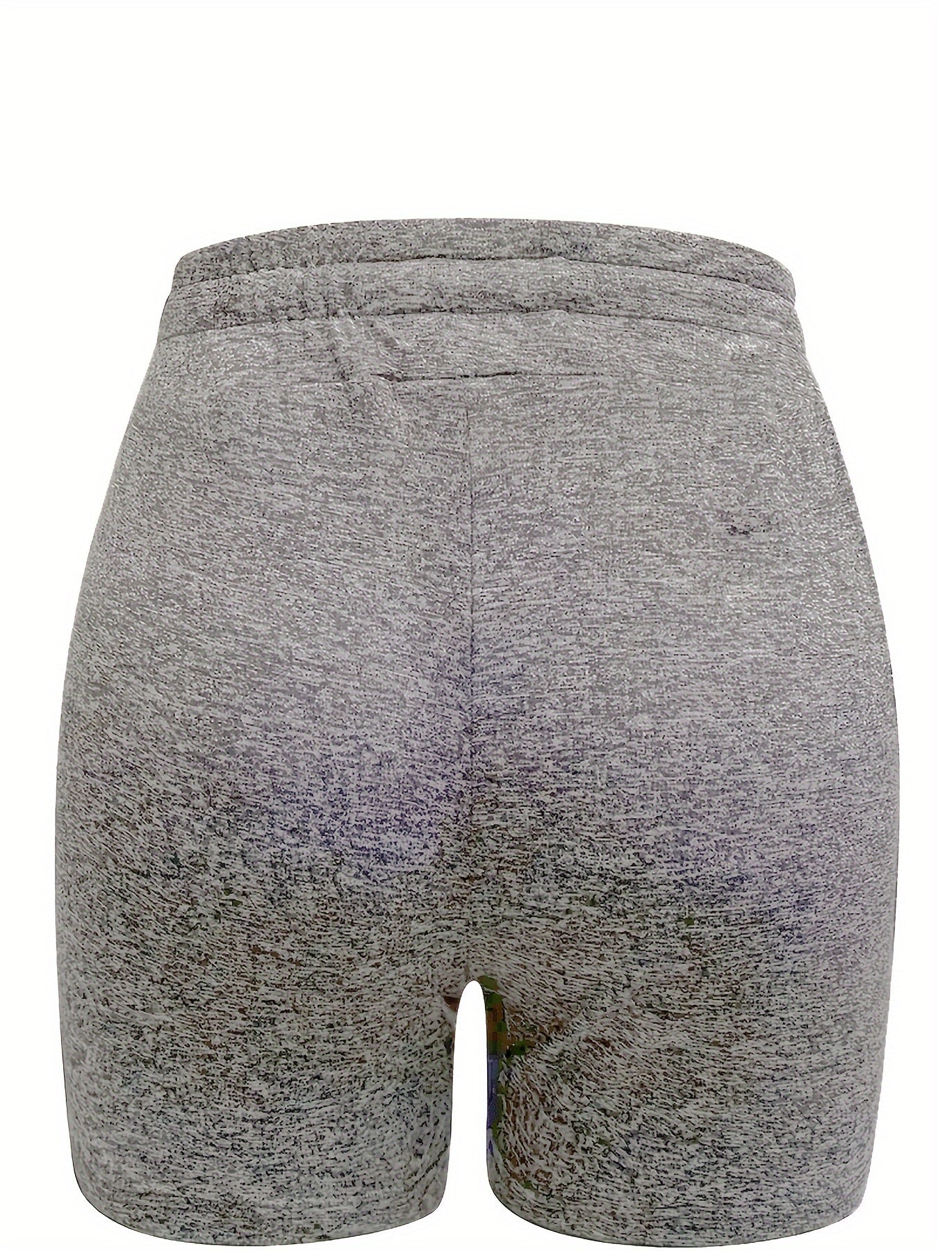 Women's Camping Life Pattern Printed Drawstring Shorts- Lightweight Elastic Polyester Blend Casual Shorts Suitable for Outdoor Adventures and Casual Wear, All-Season Machine Washable