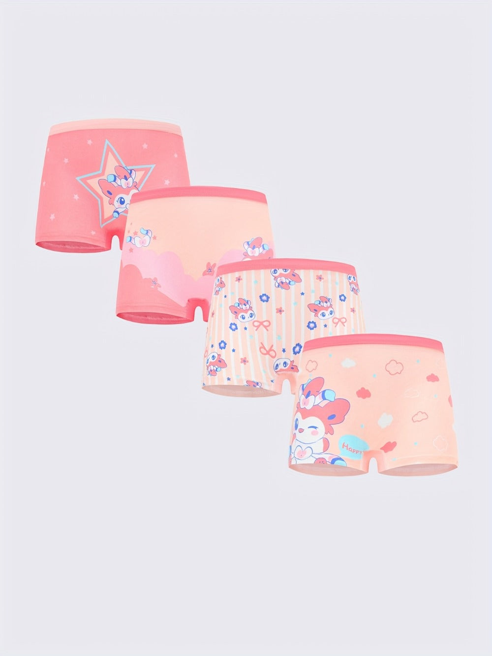 Girls' Boxer Briefs - 8-Pack Animal Print