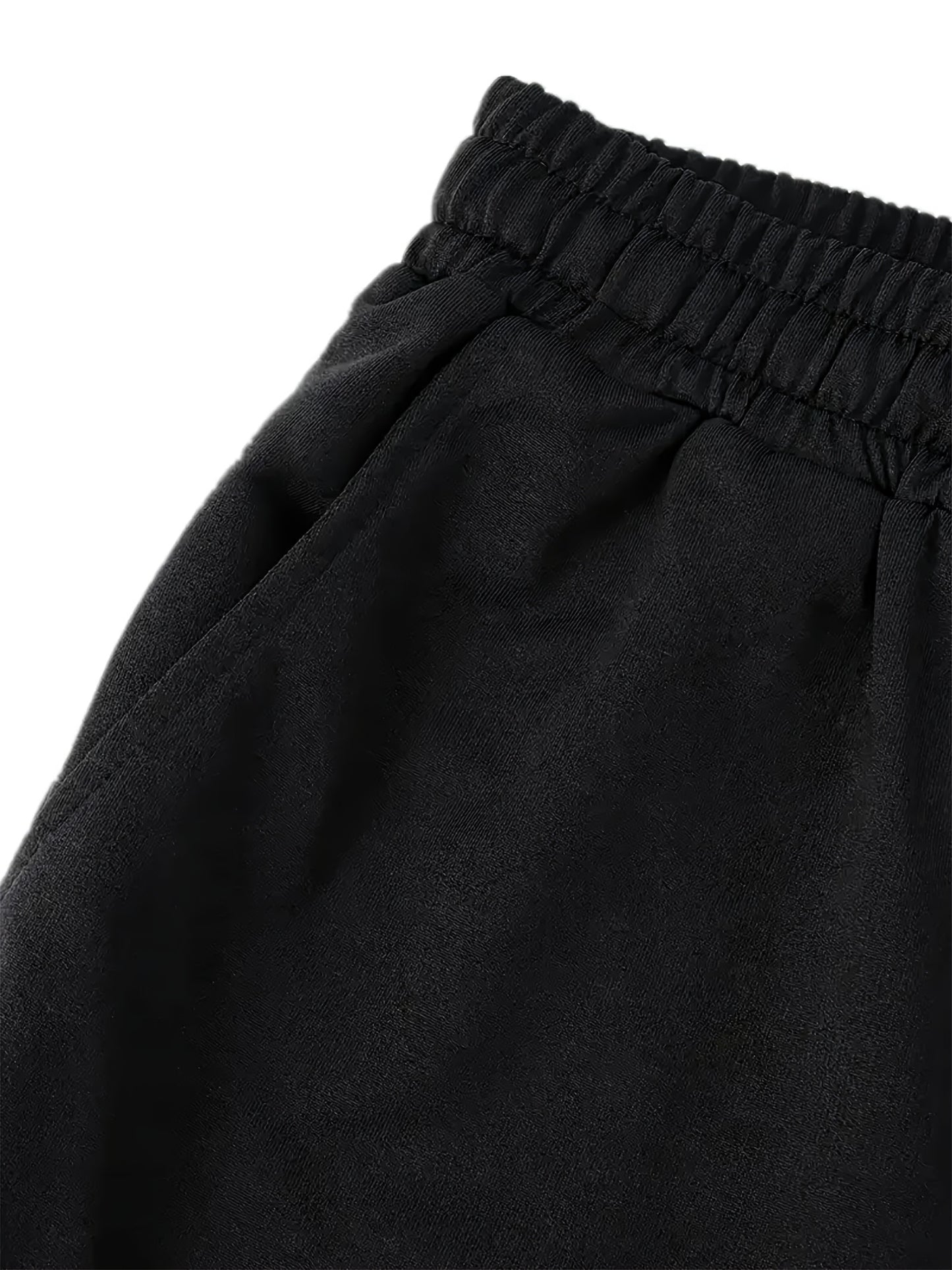 Set of 3 Boys' Warm Fleece Jogger Pants, Suitable for Casual Wear. Available in Black, Gray, Blue, And Dark Gray, These Teenage Activewear Joggers Feature a Drawstring Waistband And Ribbed Cuffs, Ideal for Outdoor Activities