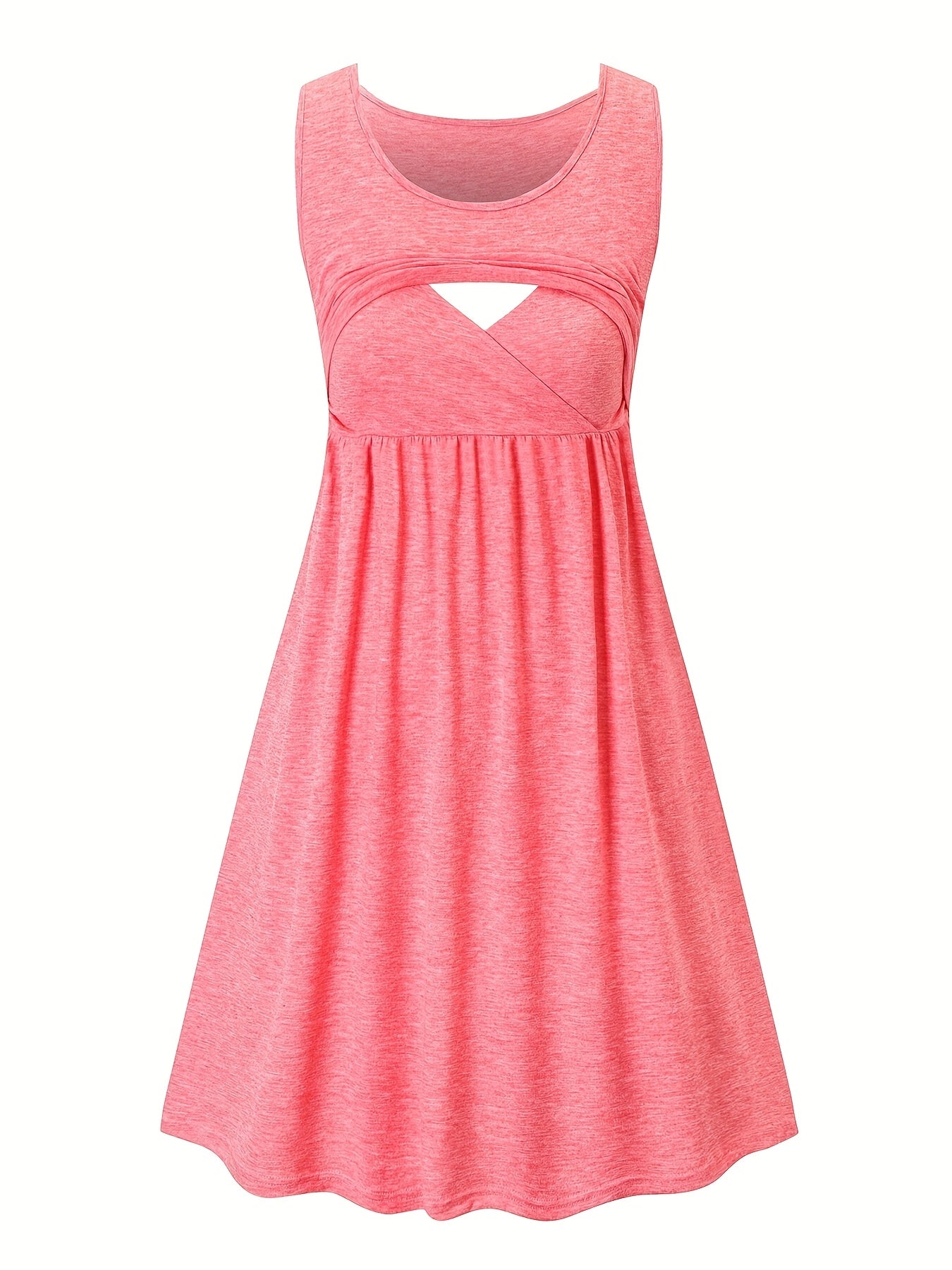 Women'S Maternity Casual Nursing Dresses Sleeveless Comfy Breastfeeding Dress