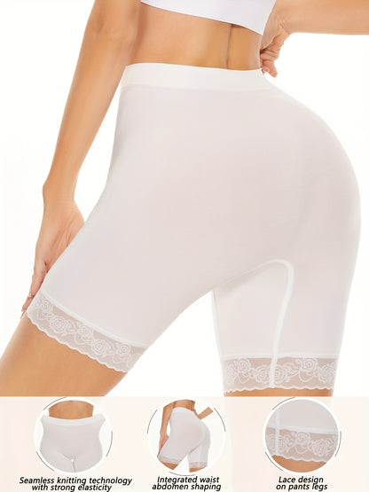 3pcs Women'S Shapewear Leggings with Lace for Wearing Under Dresses, Women'S Bottom Shorts, Boxer Shorts, Women'S Underwear Sweat Pants Women'S